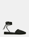 FLUTTER BLACK LEATHER
